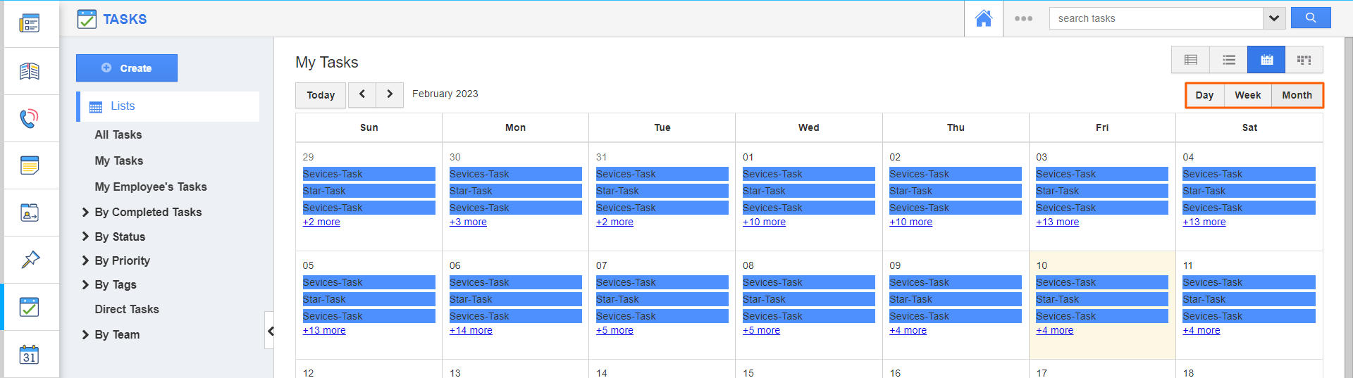 Home-Tasks Calendar View.png Home - Tasks Calendar View